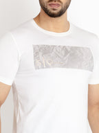 Mens Printed Round Neck T-shirt