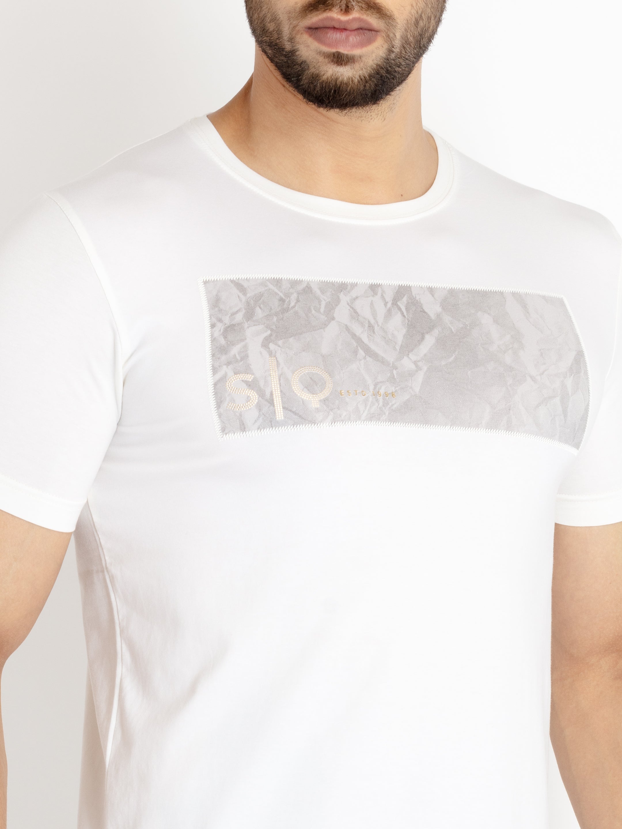 Mens Printed Round Neck T-shirt