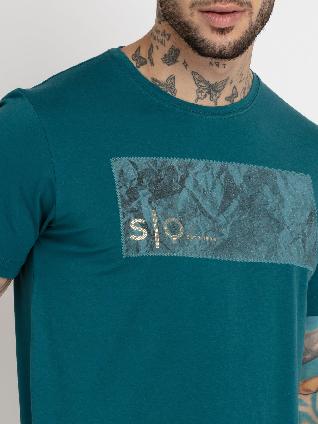 Mens Printed Round Neck T-shirt