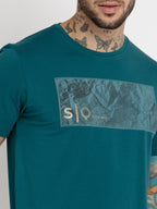 Mens Printed Round Neck T-shirt