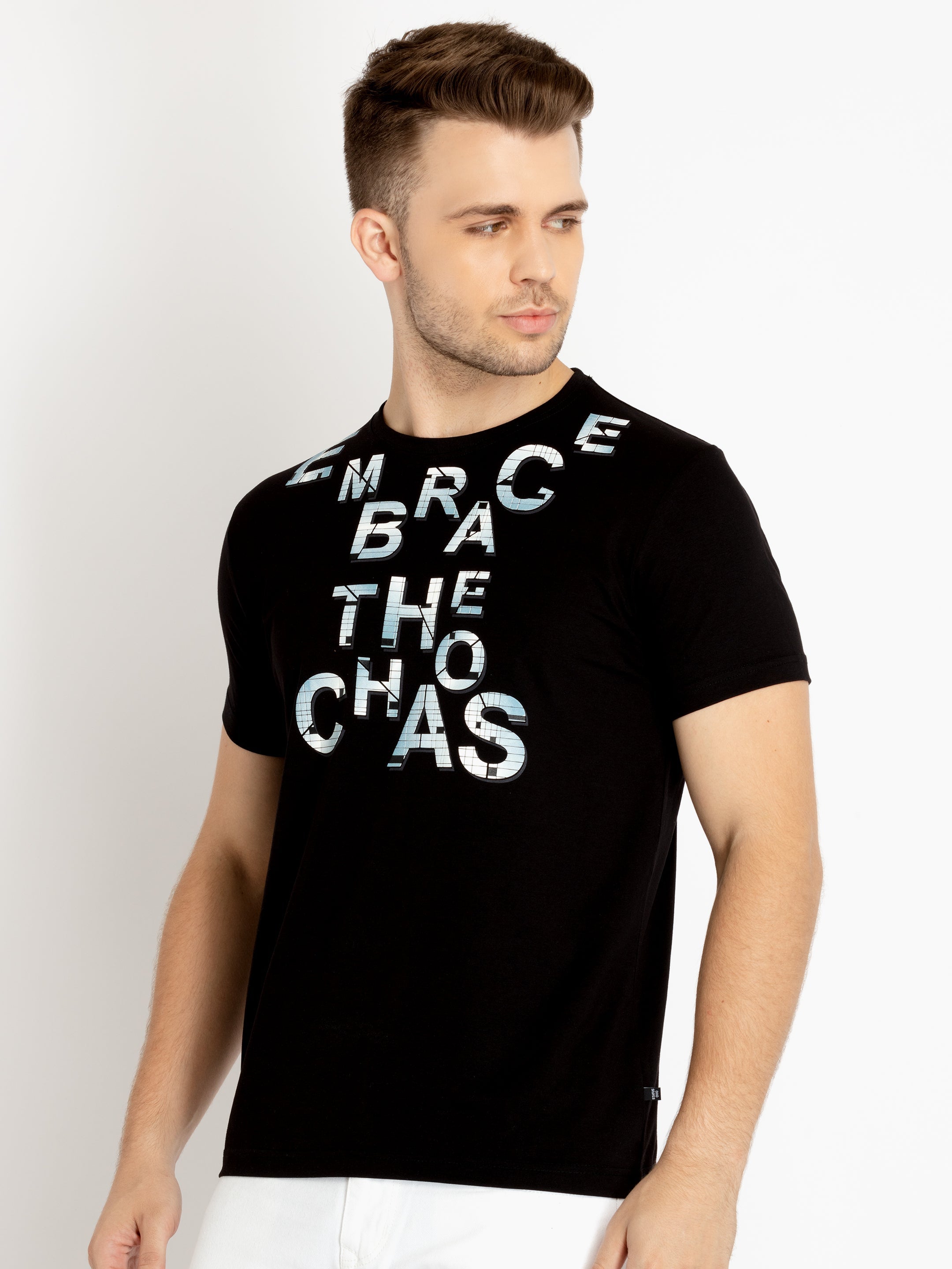 Mens Printed Round Neck T-shirts