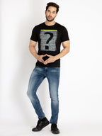 Mens Printed Round Neck T-shirt