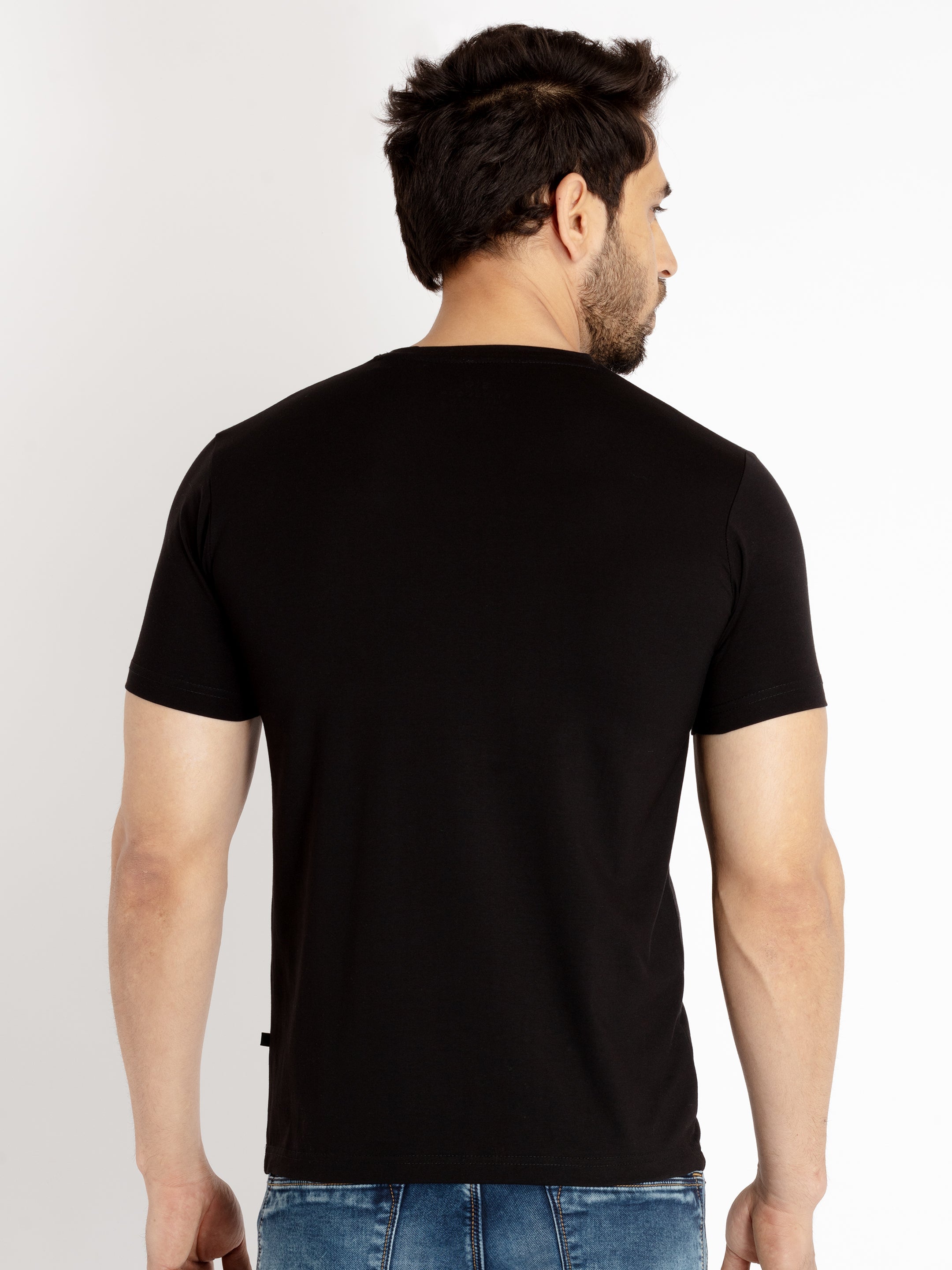 Mens Printed Round Neck T-shirt