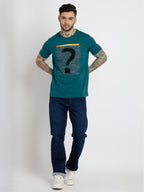 Mens Printed Round Neck T-shirt