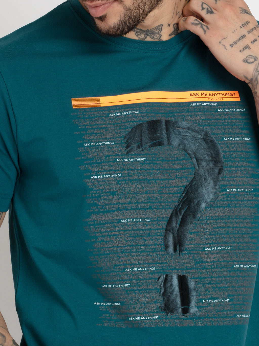 Mens Printed Round Neck T-shirt