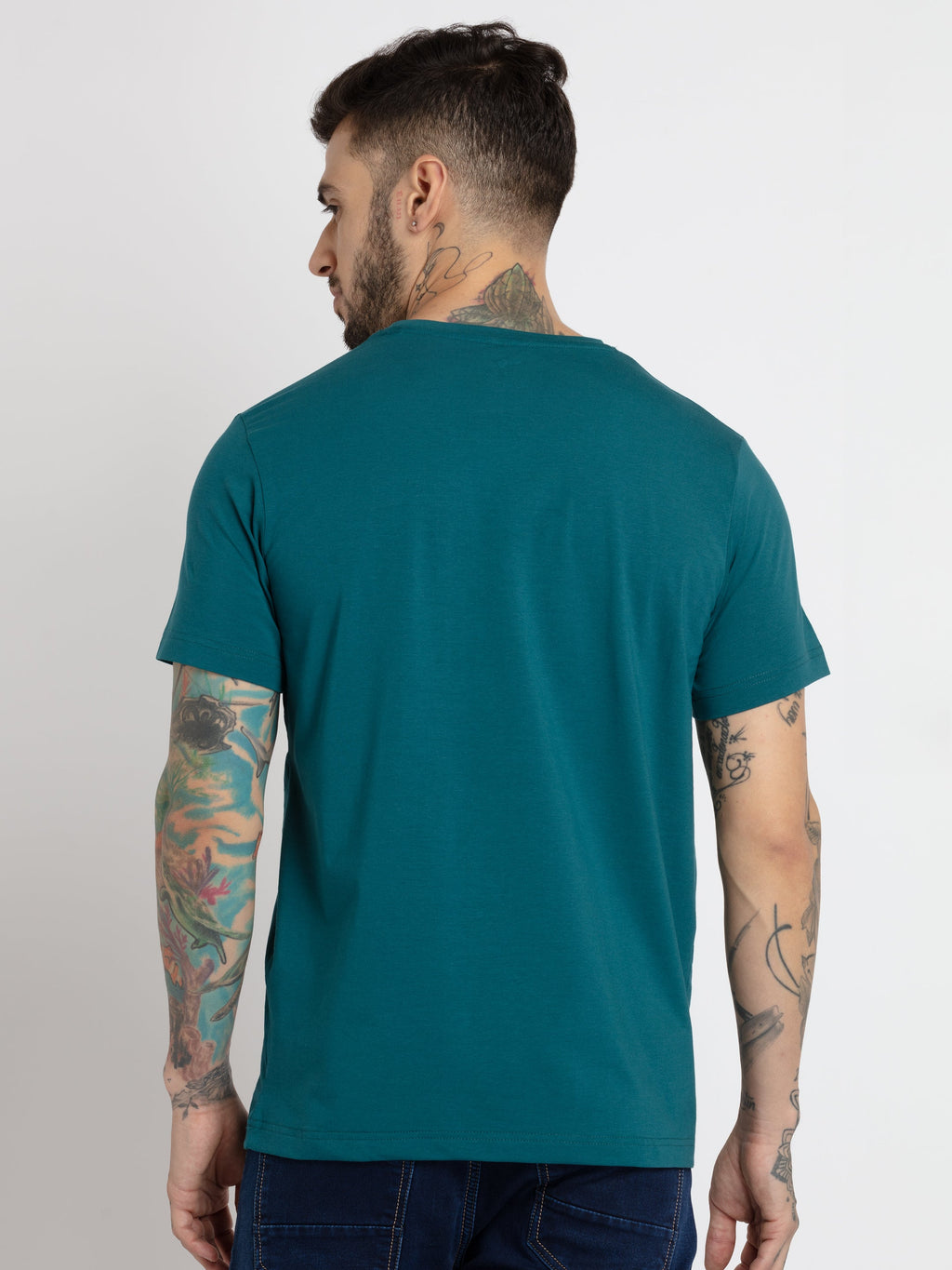 Mens Printed Round Neck T-shirt