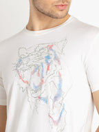 Mens Printed Round Neck T-shirts