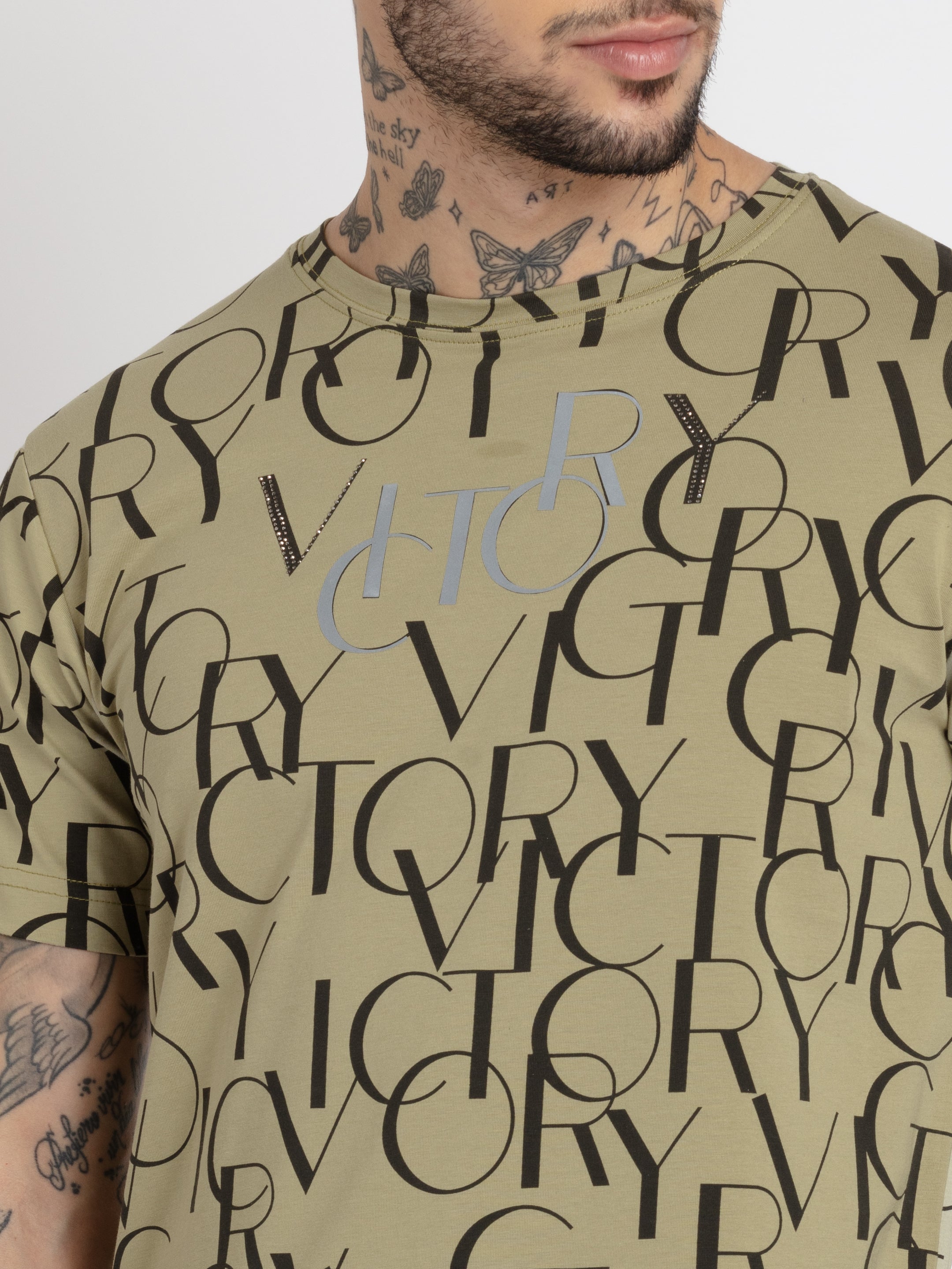 Mens Printed Round Neck T-shirt