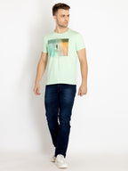 Mens Printed Round Neck T-shirts
