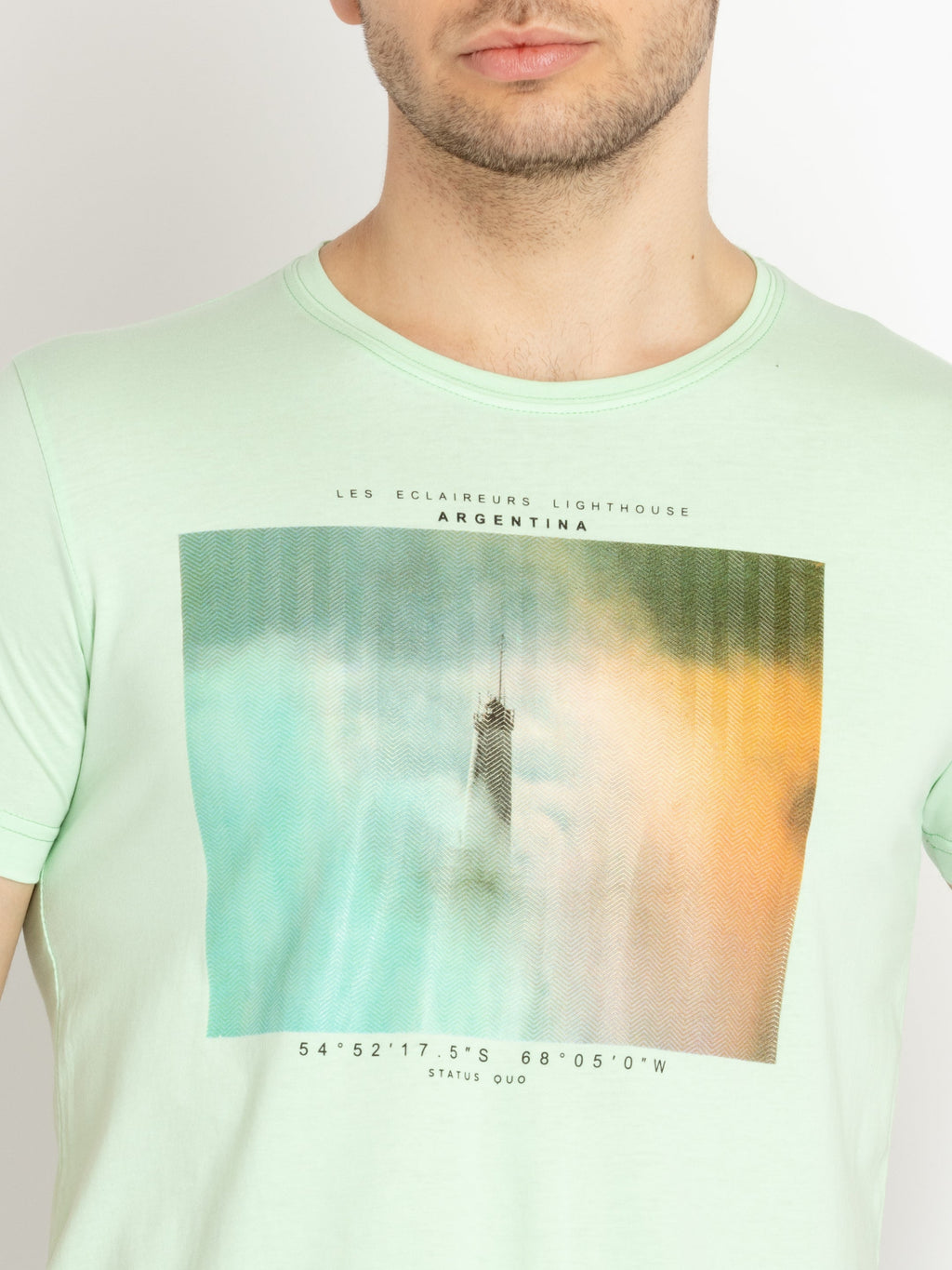 Mens Printed Round Neck T-shirts