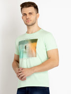 Mens Printed Round Neck T-shirts