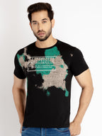 Mens Printed Round Neck T-shirt