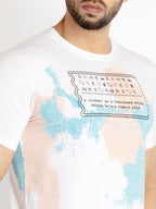 Mens Printed Round Neck T-shirt