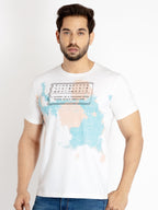 Mens Printed Round Neck T-shirt