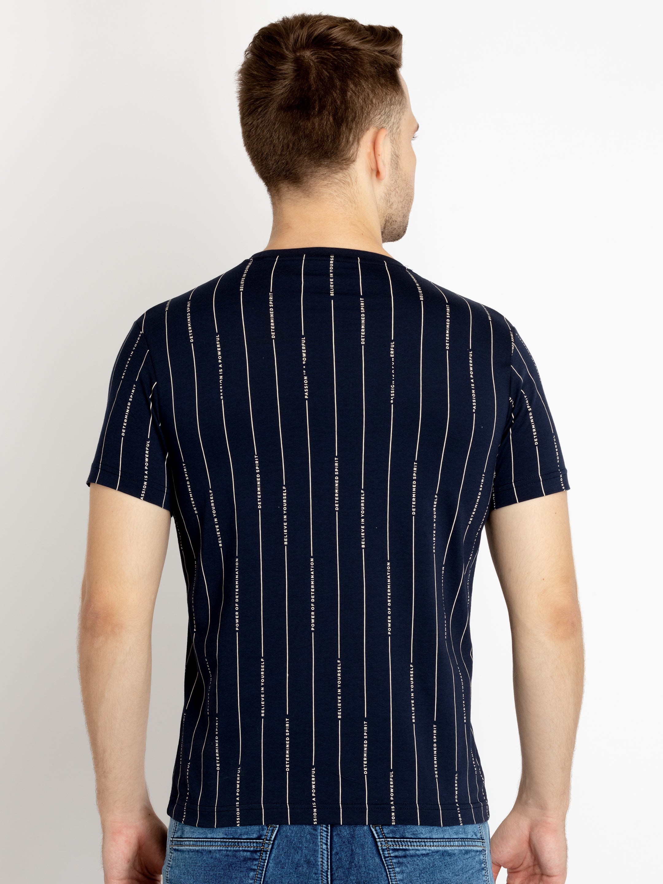 Mens Printed Round Neck T-shirts