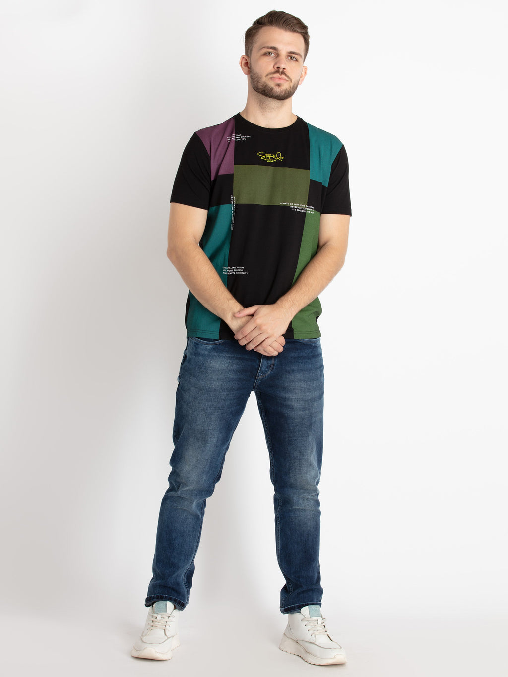 Mens Printed Round Neck T-Shirt