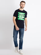 Mens Printed Round Neck T-Shirt