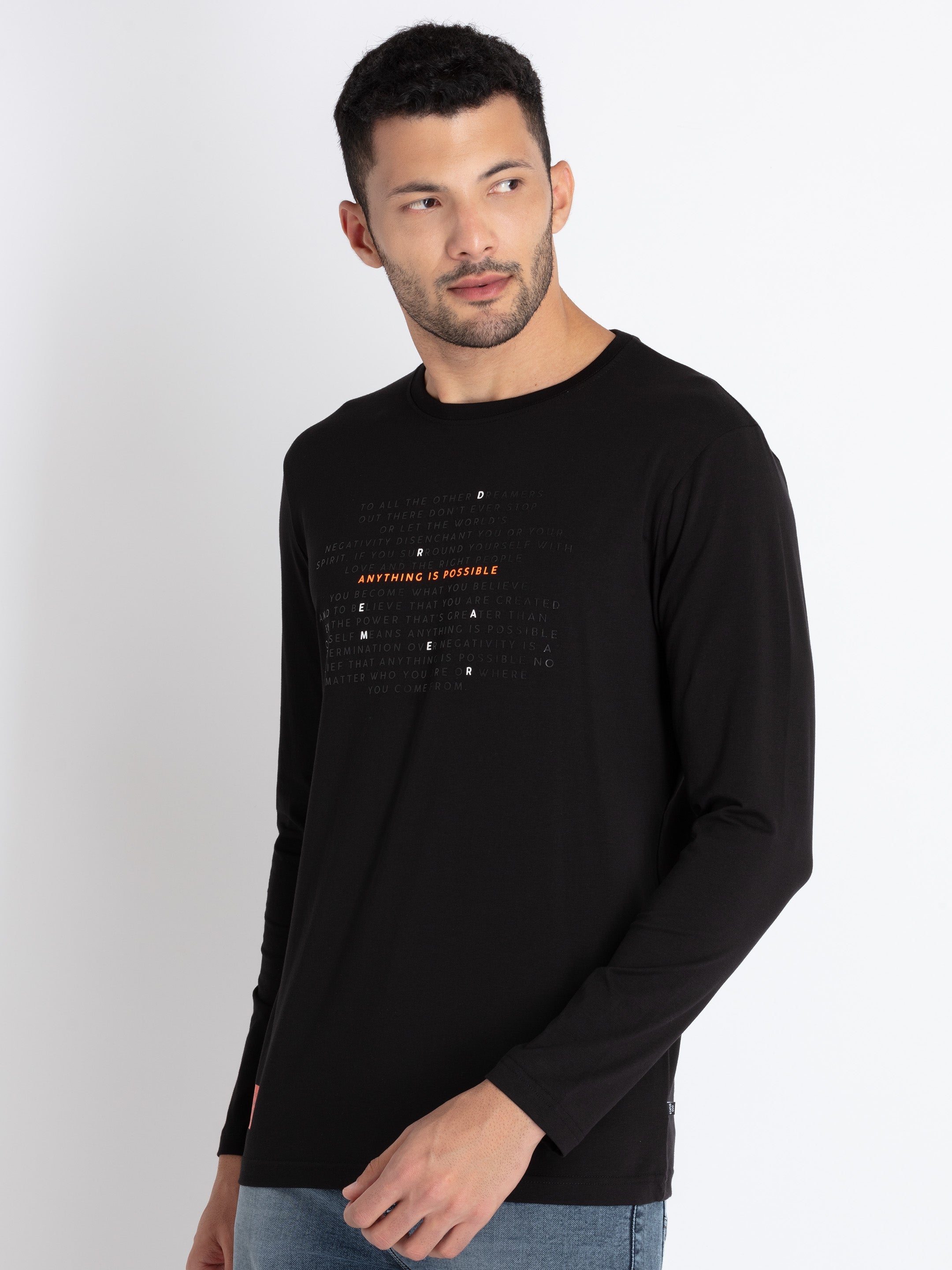 Mens Printed Round Neck T-Shirt Secondary image
