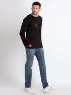 Mens Printed Round Neck T-Shirt