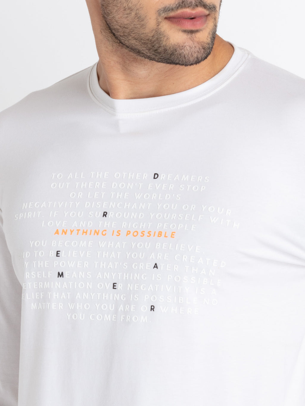 Mens Printed Round Neck T-Shirt