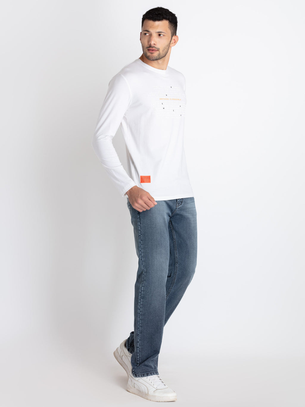 Mens Printed Round Neck T-Shirt