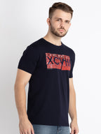 Mens Printed Round Neck T-Shirt