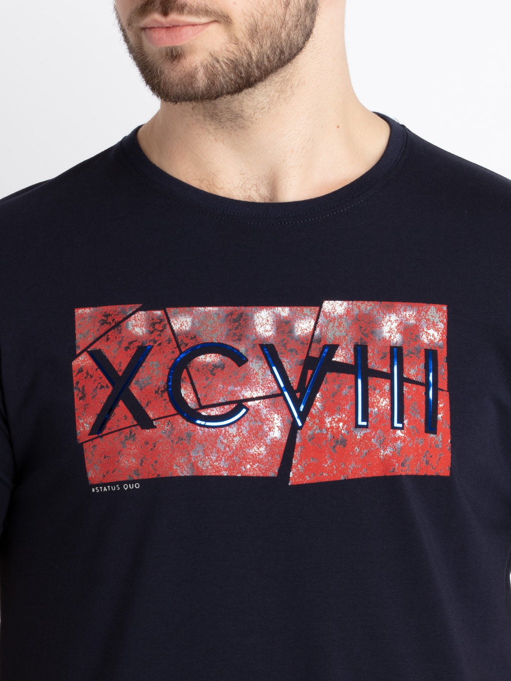Mens Printed Round Neck T-Shirt