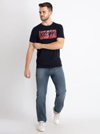 Mens Printed Round Neck T-Shirt