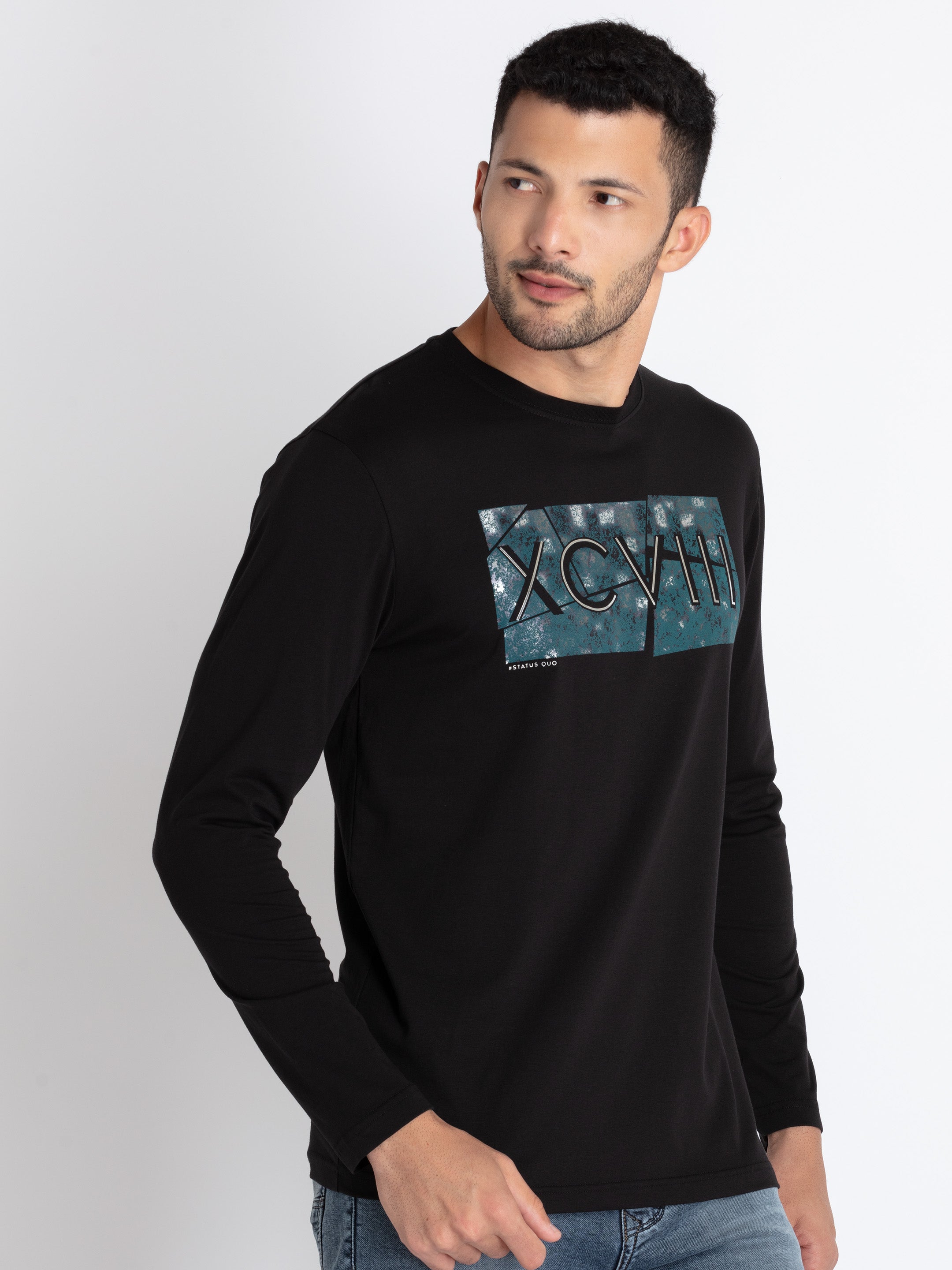 Mens Printed Round Neck T-Shirt Secondary image