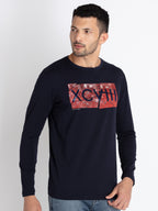 Mens Printed Round Neck T-Shirt
