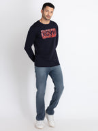 Mens Printed Round Neck T-Shirt