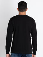 Mens Solid Round Neck T-Shirt
