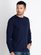 Mens Solid Round Neck T-Shirt