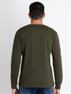 Mens Solid Round Neck T-Shirt