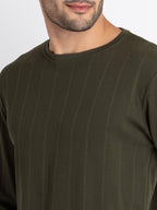 Mens Solid Round Neck T-Shirt