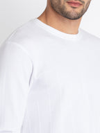 Mens Solid Round Neck T-Shirt