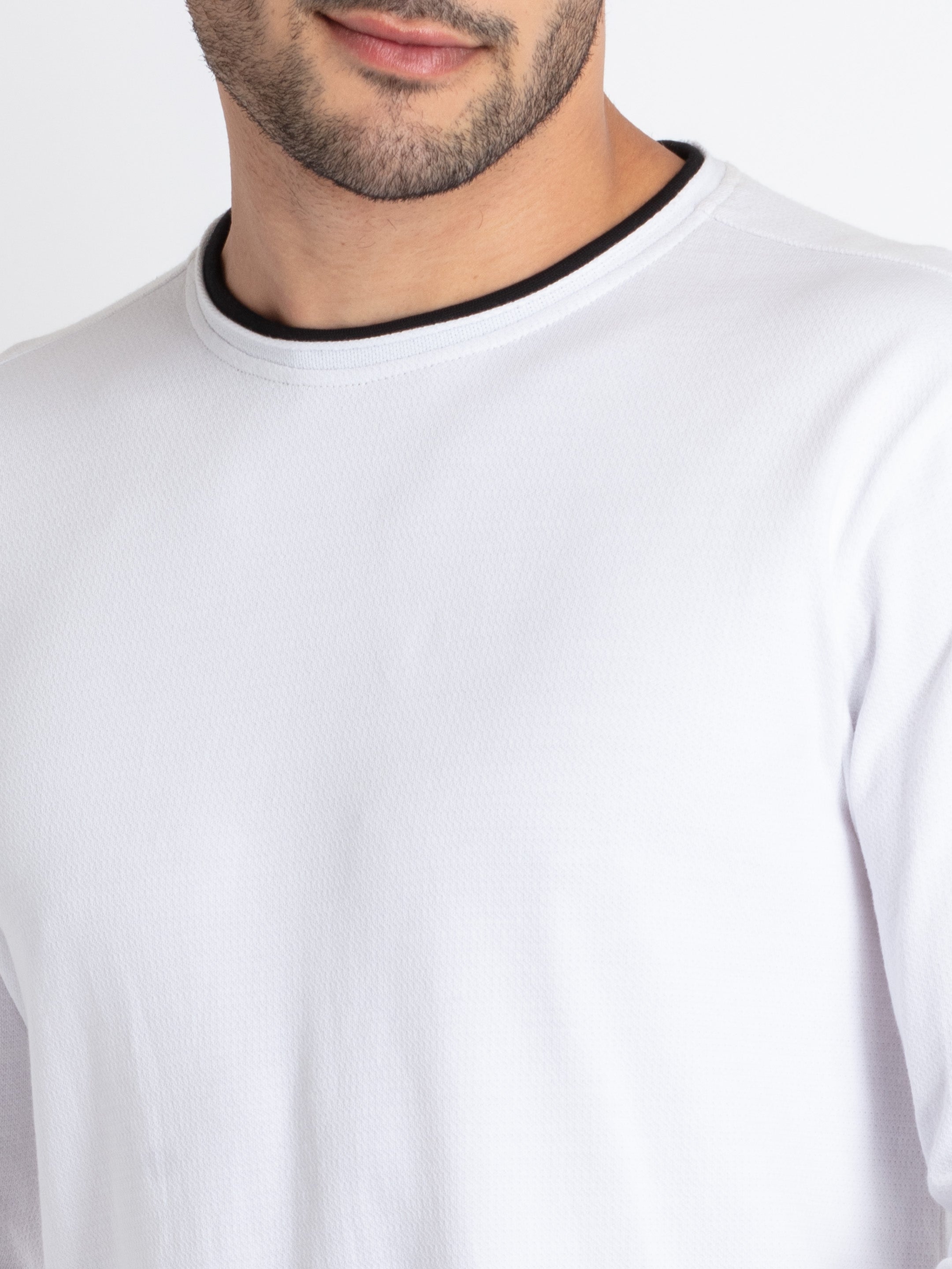 Mens Solid Round Neck T-Shirt
