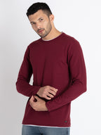 Mens Solid Round Neck T-Shirt