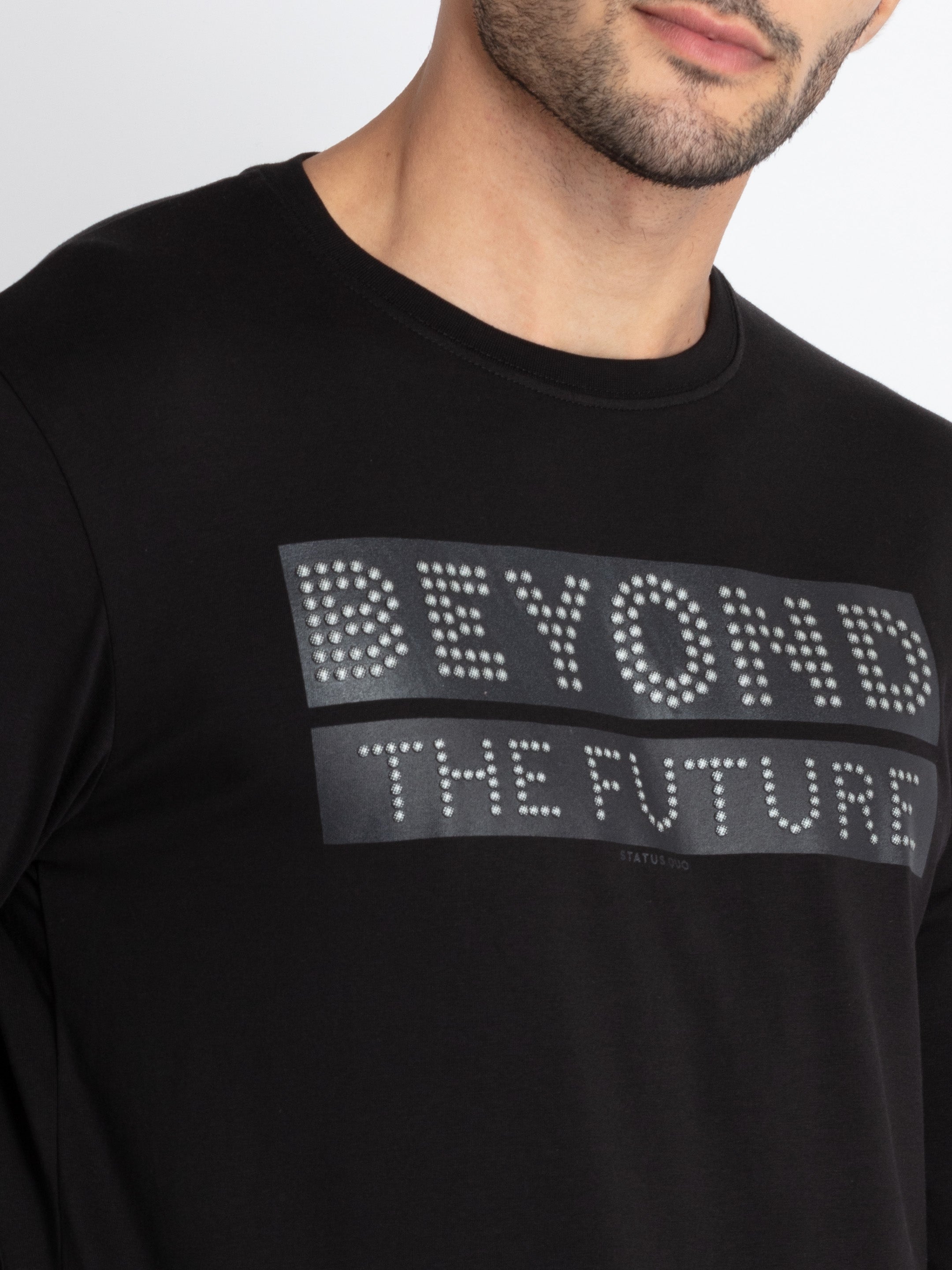 Mens Printed Round Neck T-Shirt