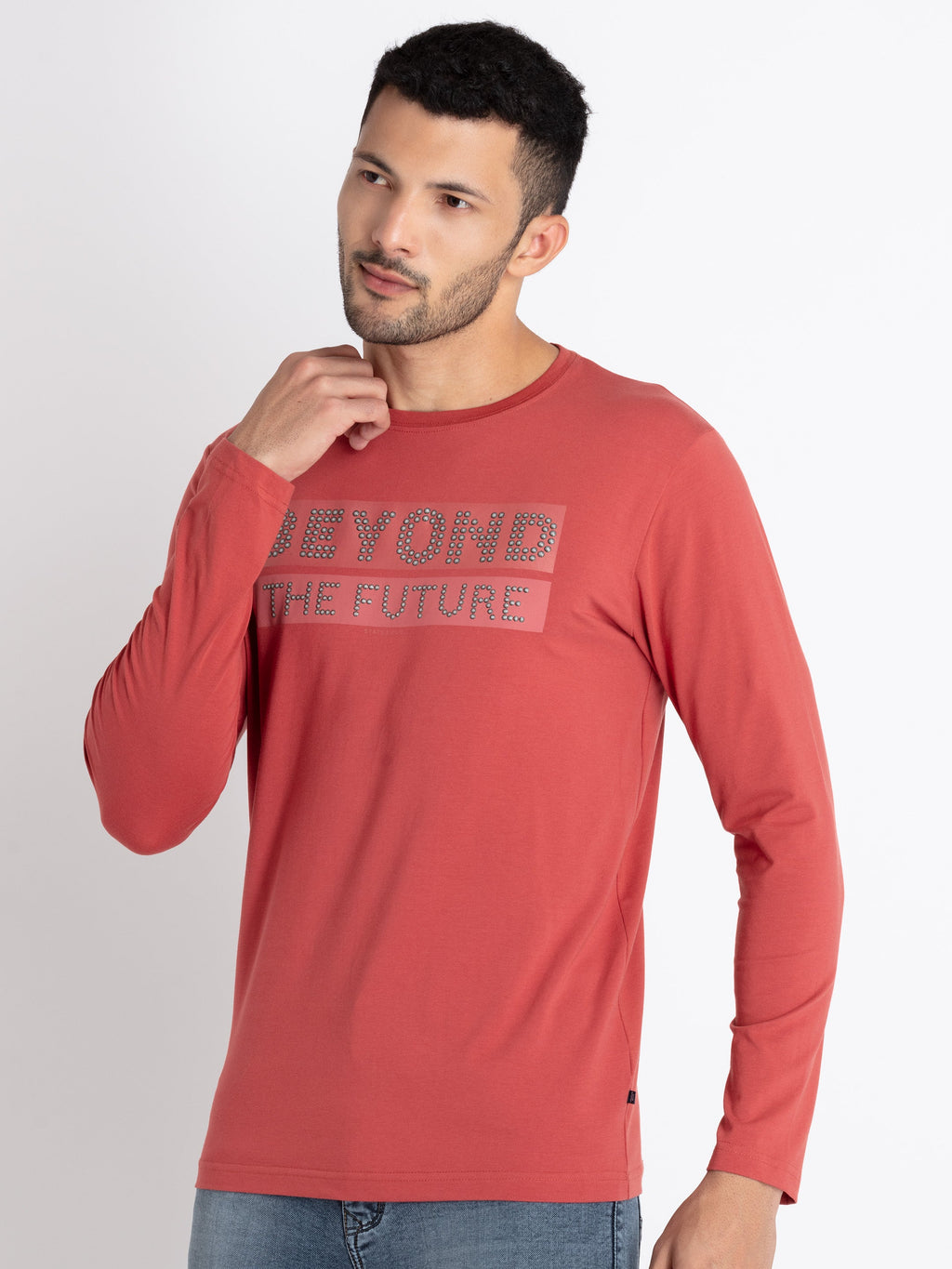Mens Printed Round Neck T-Shirt
