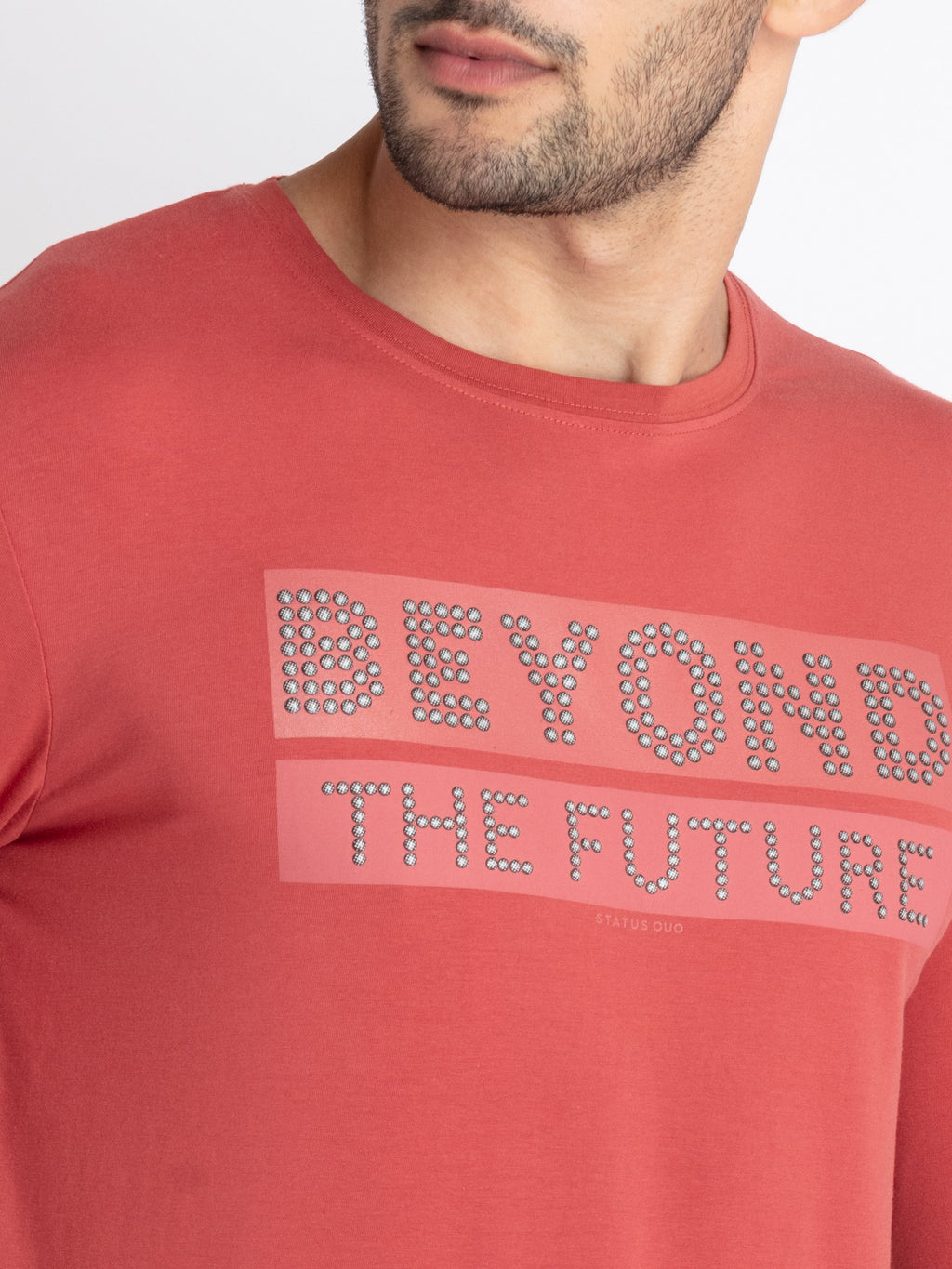 Mens Printed Round Neck T-Shirt