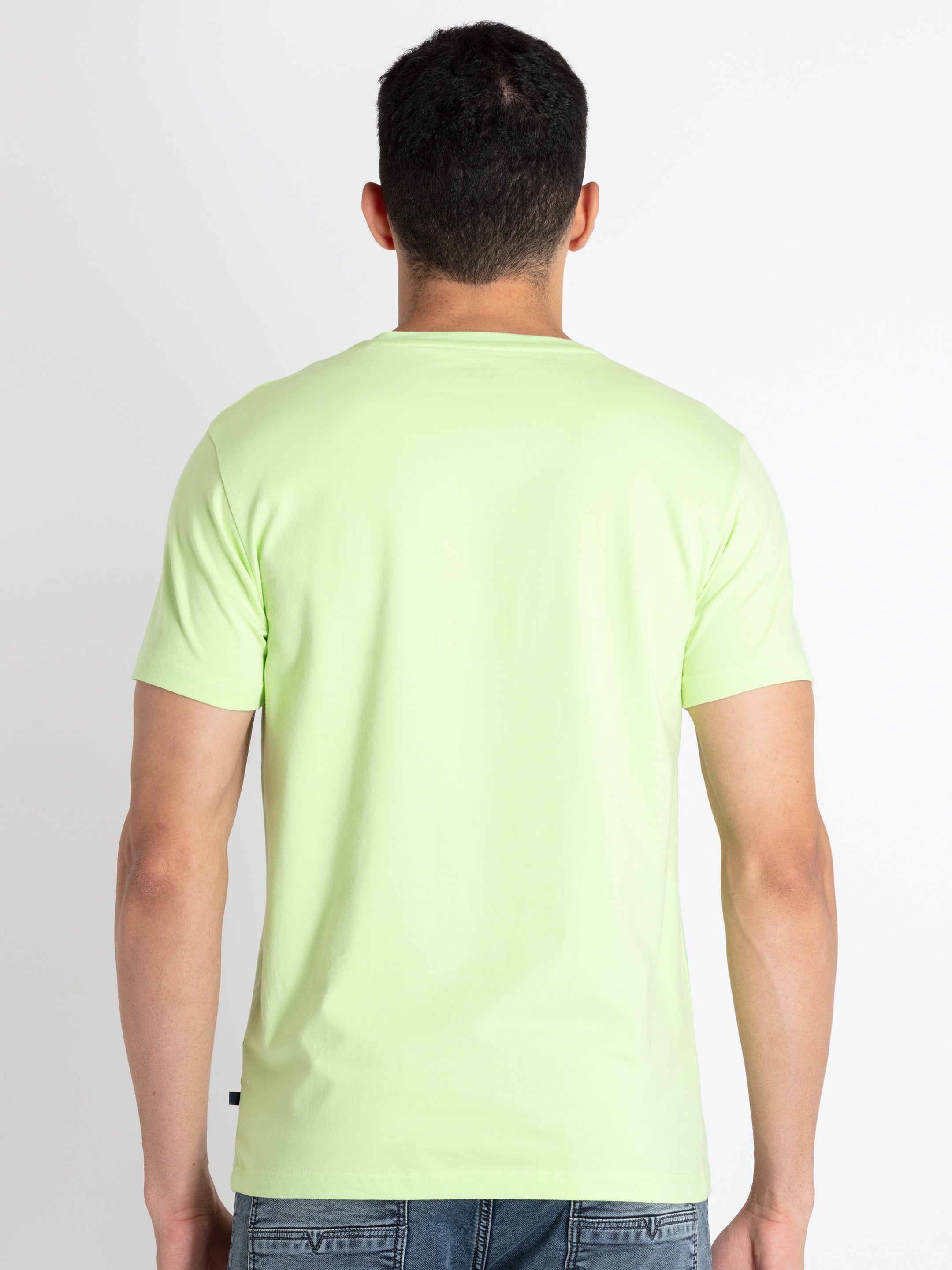 Mens Printed Round Neck T-Shirt