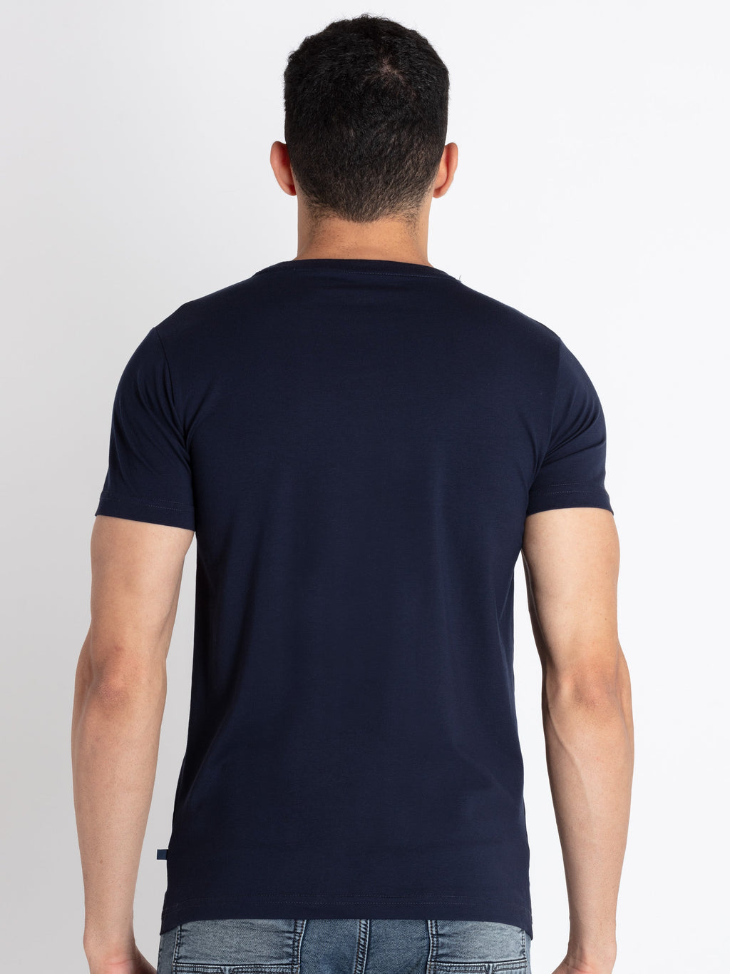 Mens Printed Round Neck T-Shirt