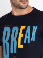 Mens Printed Round Neck T-Shirt