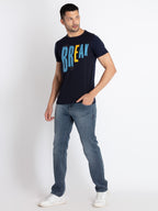 Mens Printed Round Neck T-Shirt