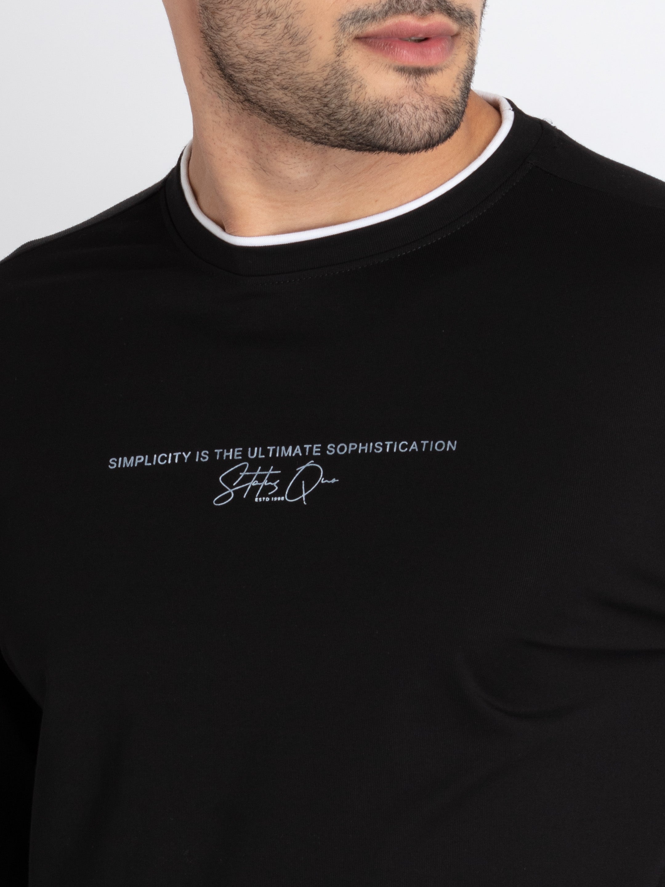 Mens Solid Round Neck T-Shirt