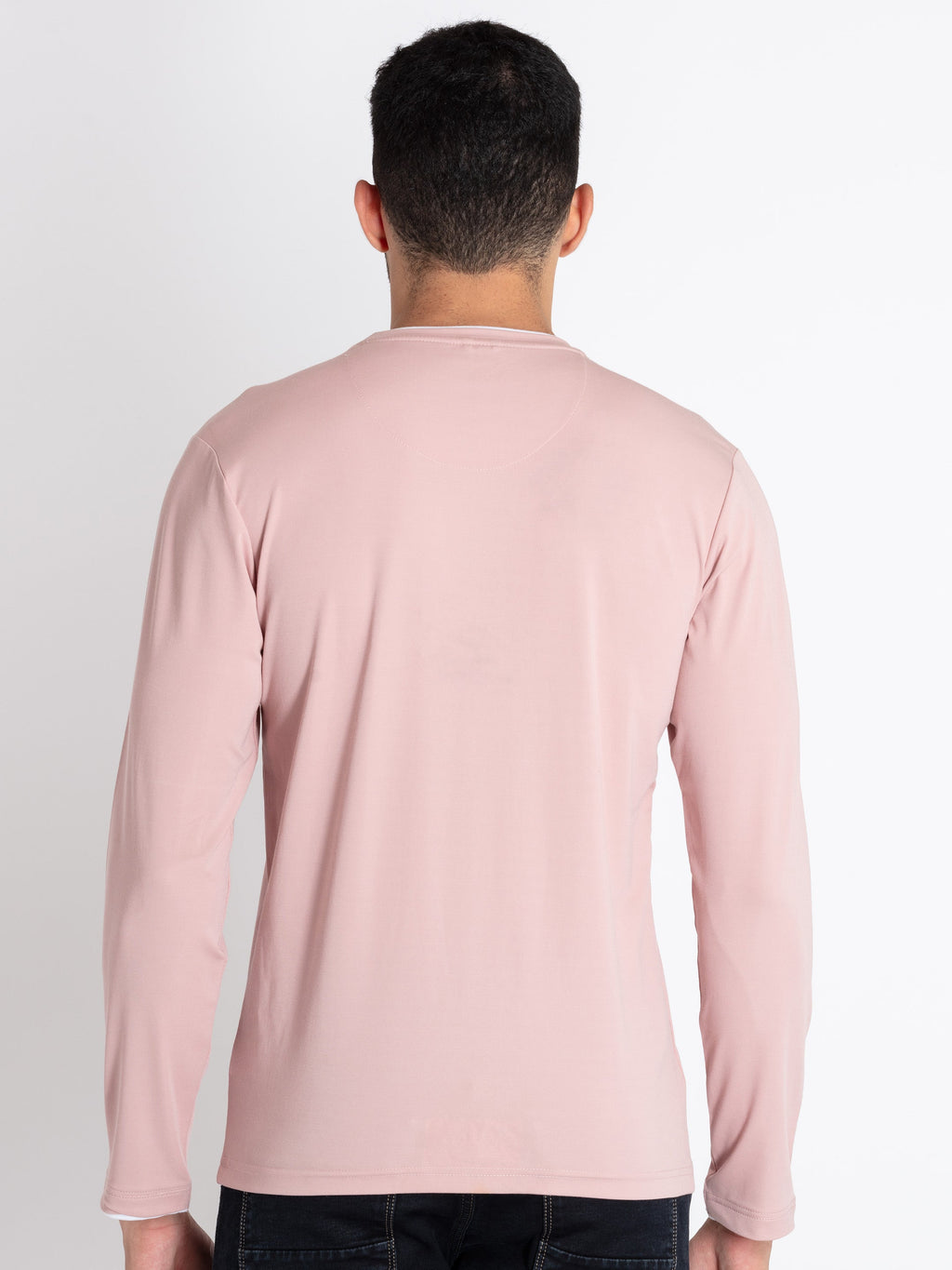 Mens Solid Round Neck T-Shirt