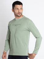 Mens Solid Round Neck T-Shirt