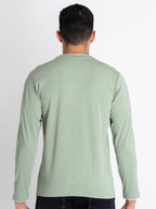 Mens Solid Round Neck T-Shirt