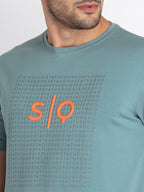 Mens Printed Round Neck T-Shirt